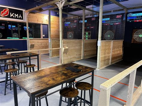 Not only will Zero Latencys new location have virtual reality but will also an axe-throwing section called Kiss My Axe. . Kiss my axe watertown ny